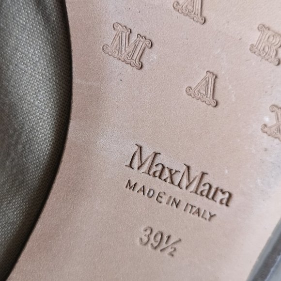 Max Mara Loafers Linen/Leather - Picture 5 of 5